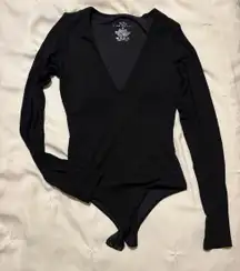 Klassy Network Bodysuit Built-In Bra Long Sleeve