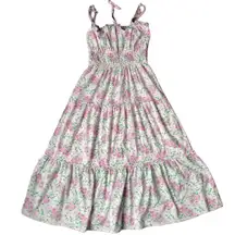 Mi ami for Francesca's Women’s Pink Floral Midi Dress Size M