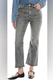 rag & bone Nina High-Rise Ankle Flare Jeans in Gray 30