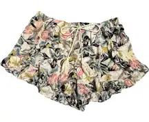 Ethereal Floral Ruffle Shorts Size Small