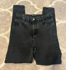 Zara black skinny jeans size 8