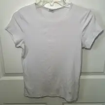 NWOT Women's COTTON:ON‎ White The One Rib Crew Neck Short Sleeve T-Shirt Medium