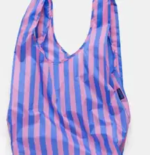 Baggu Standard Reusable Tote Bag 
Blue Pink Awning‎ Stripe Brand New