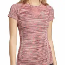 ZELLA Women's 'SPACE DYE' Burgundy London Short Sleeve T-SHIRT‎ Top Size XSmall