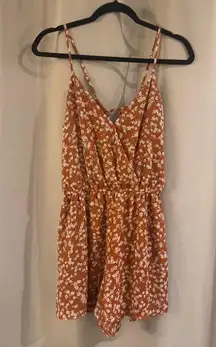 Daytrip Terracotta Floral Romper