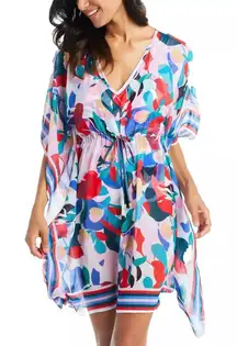 Beyond Control Women’s Chiffon. Cover Up Size‎ L XL  Tropical Resort