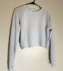 Brandy Melville Gray Long Sleeve Waffle Knit