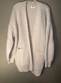 ❌Weekend Los Angela’s Cozy Women's Cream Pocket Knit Sweater Large