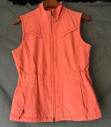 Izod Coral Orange Vest Size Medium