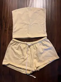 Brandy Melville Butter Yellow Set