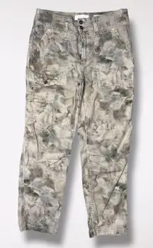 Anthropologie Wanderer Cargo Pants Camo Tie Dye Green Blue 27P