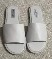 Steve Madden Cream Slide Sandals for Women
