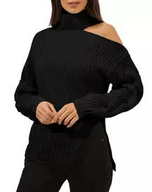 ASTR‎ The Label Sequoia Shoulder Cutout Sweater size XS