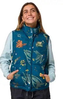 Parks Project Women's Floral Vest - Teal