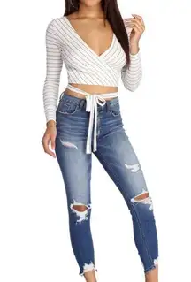 Windsor Wrap on it crop top