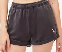 By PacSun Size Medium Black Bunny Rolled Shorts Pull On Cotton