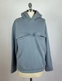 COS Grey Breast Pocket Hoodie