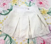 All in Motion Womens Tennis Skirt Pleated Athletic Skort Cream M 7 8