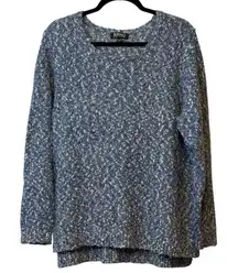 Buffalo David Bitton Blue‎ Textured Knit Sweater Women 2X Plus Long Sleeves #