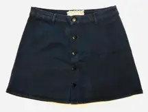 NWOT Altar’d State Navy Button Front Mini Skirt