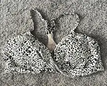 Kona Sol Leopard Print‎ Bikini Top Size 3X