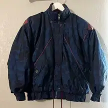 Vintage Rainbow West Puffy Full Zip Up Jacket