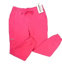 NWT Women Skechers Scrub Jogger Pants Pink Medium Comfort Athleisure Work Active