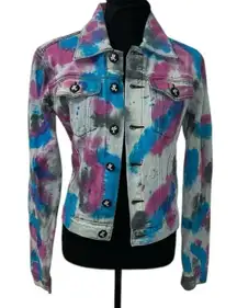 One Teaspoon Tye Dye Jeans Jacket(Size Small)