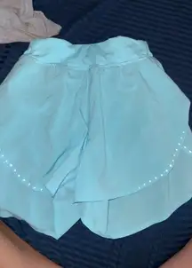 Lululemon Fast and Free Shorts 3" size 2 teal