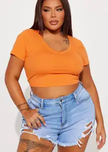 V Neck Crop Top