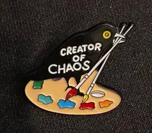 Raven combines beauty and chills | Enamel pin or magnet celebrates chaos 3FER