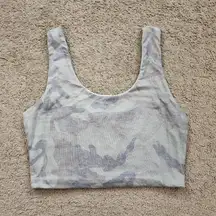 Green Camo Crop Top, Women's M