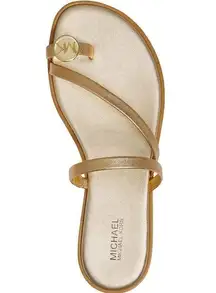 Michael KORS LETTY ICONIC MK LOGO TOE RING SEXY POOL SLIDES SANDALS