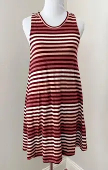 Madewell Highpoint Sleeveless Jersey Knit Sulley Stripe Tank Dress