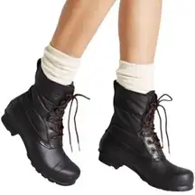 Hunter women waterproof nylon rubber duck boots size 6