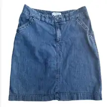 Vintage jean skirt​ size 4 denim blue Merona Y2K retro 90s coastal cowgirl small