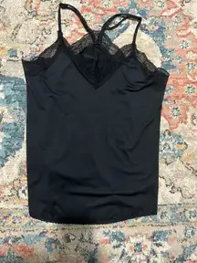 Forever 21 Tank Top Black Lace