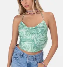 Adika Green tie dye  top