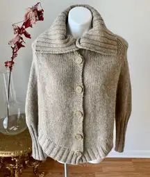 50% wool cape pullover sweater