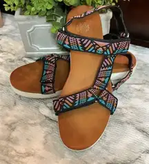 Jelly Pop Los‎ Angeles Sandals Sz 9.5 "QUESTS"