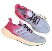 Adidas Ultraboost 22 Blue Dawn Lucid Fuchsia Womens Running Sneaker 9.5 NEW