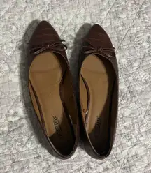 Brown Pointed Toe Flats