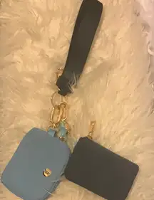 Stylish‎ Blue and Black Wristlet Set