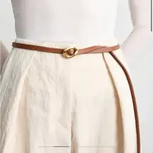 NWT Dehanche Orbite belt in saddle & 24K Gold