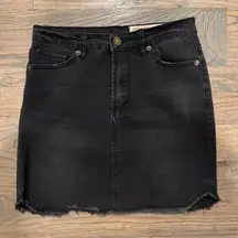 Wish List Black Denim Skirt
