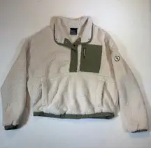 Vuori Women's Cozy Sherpa Popover in Dune Size M pullover fleece