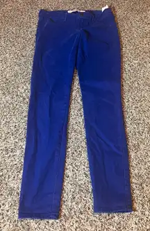 Abercrombie‎ & Fitch Chino Pants Cobalt Blue Casual Trousers Womens Size 2