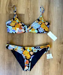 L*space REVOLVE Alec Floral Bikini Set M/L NWT