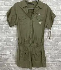 Zara TRF Collection Army Green Dress