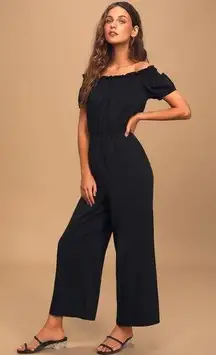 Lulus Finding Paradise Off The Shoulder Jumpsuit